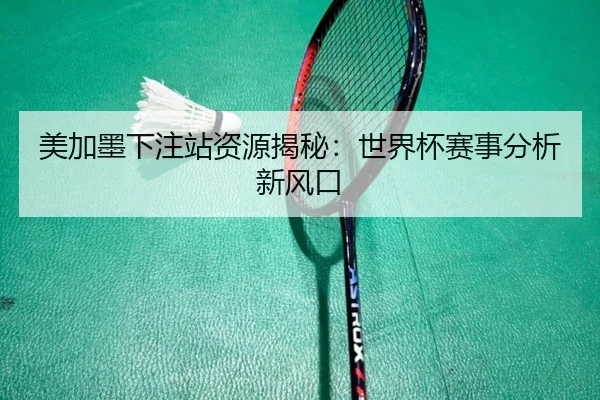 美加墨下注站资源揭秘：世界杯赛事分析新风口